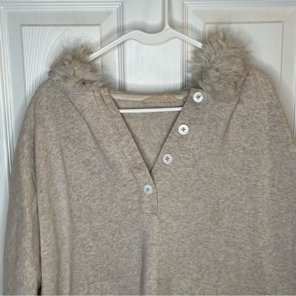 Soft Surroundings Alpina Pullover in Soft Taupe Heather L - Picture 5 of 10